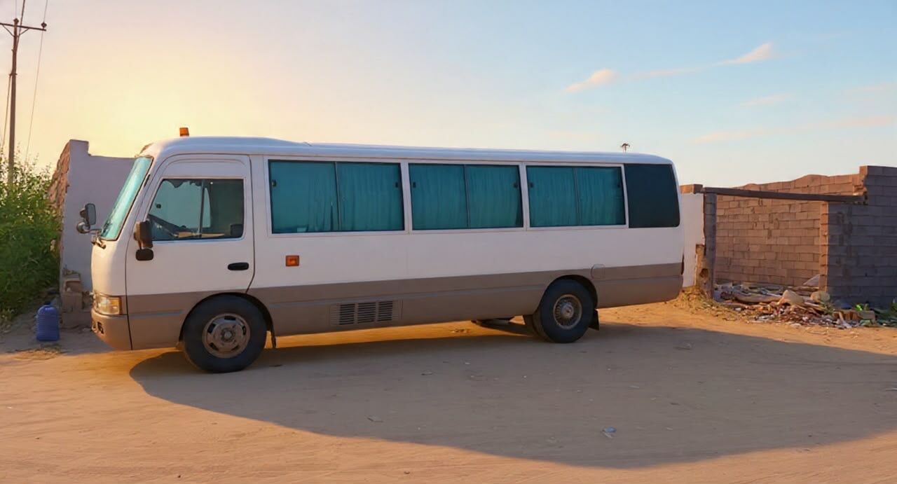 Tabuk City, Pick Up & Drop Off, Coaster Bus For Pick And Drop Services
