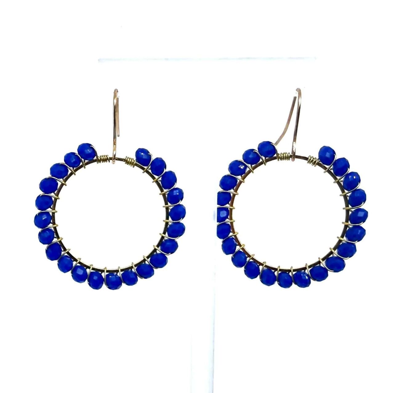 New York, Jewelry, USD 26,  Eco Ring Earrings | Lightweight Beaded Circle Earrings