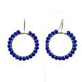 USD 26, Eco Ring Earrings | Lightweight Beaded Circle Earrings