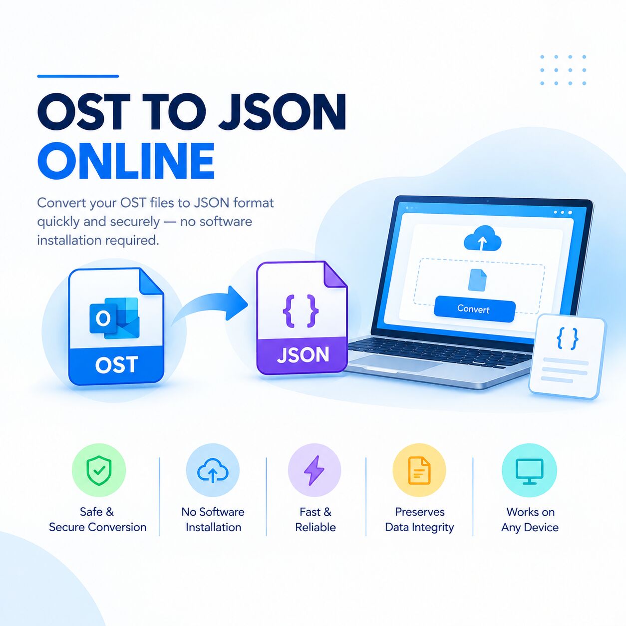 Washington DC, Software Development, Convert OST Files To JSON Online Easily