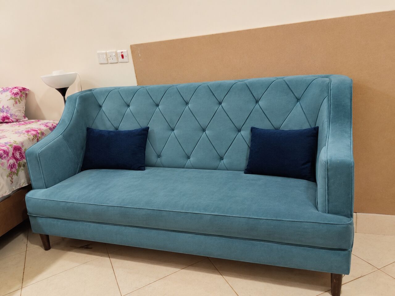 Al Malaz, Furniture, SAR 90,  Welwet Sofa 2 Seater For Sale