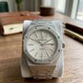 SAR 1000,  Royal Oak Pearl White Automatic ⬜️