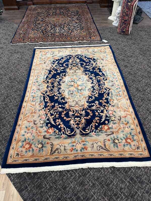 New York, Business, Vintage Chinese Hand Knotted Rug 10x7 Ft &ndash; BR2503