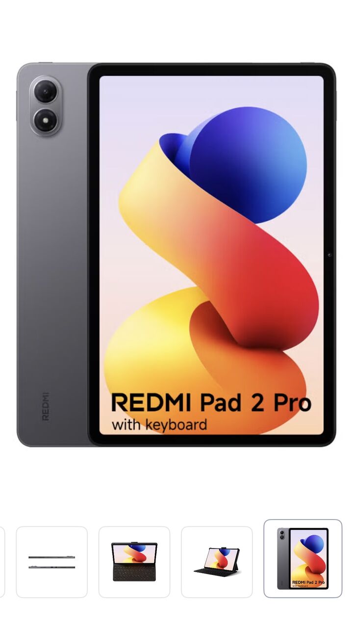 Olaya, Tablet Computers, SAR 1100,  REDMI Pad 2 Pro 12.1-inch Tablet Graphite Gray 8GB RAM 256GB WiFi With Inbox Keyboard - Gl