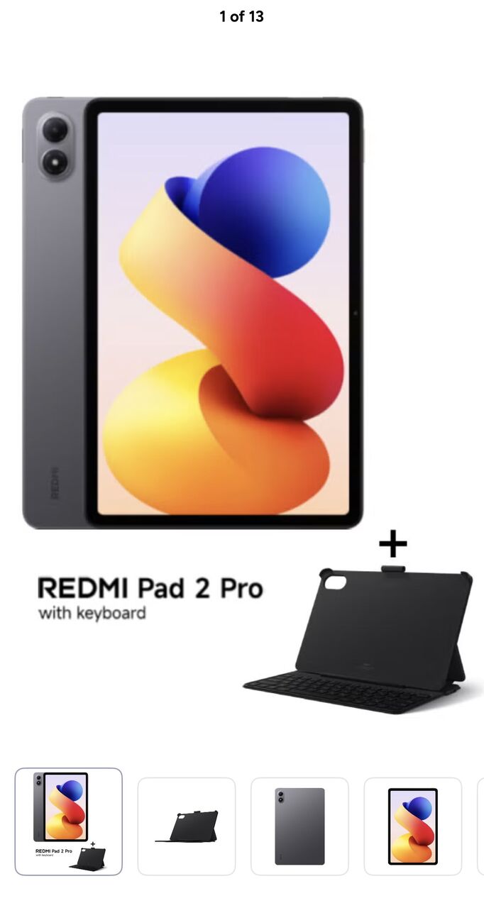 Olaya, Tablet Computers, SAR 1100,  REDMI Pad 2 Pro 12.1-inch Tablet Graphite Gray 8GB RAM 256GB WiFi With Inbox Keyboard - Gl