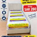 SAR 280,  Single Size Bed Frame And Mattress