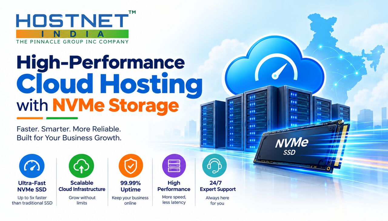 Jaipur, Computer, High-Performance Cloud Hosting With NVMe Storage