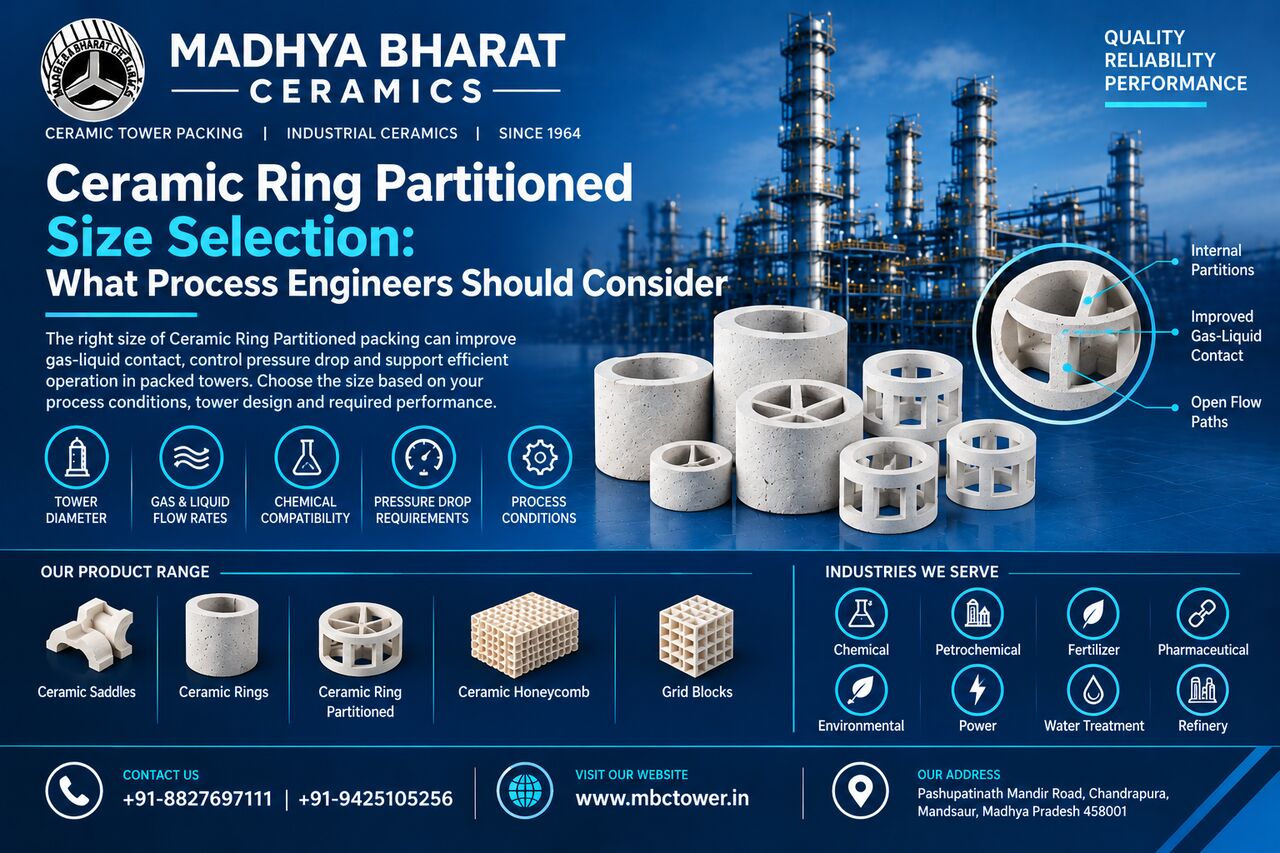Bhopal, Business, Ceramic Ring Partitioned Manufacturer For Process Tower Requirements