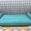 SAR 2000,  Sofa Cum Bed , Single Sofa , And Traditional Curved Glass Curio Cabinet