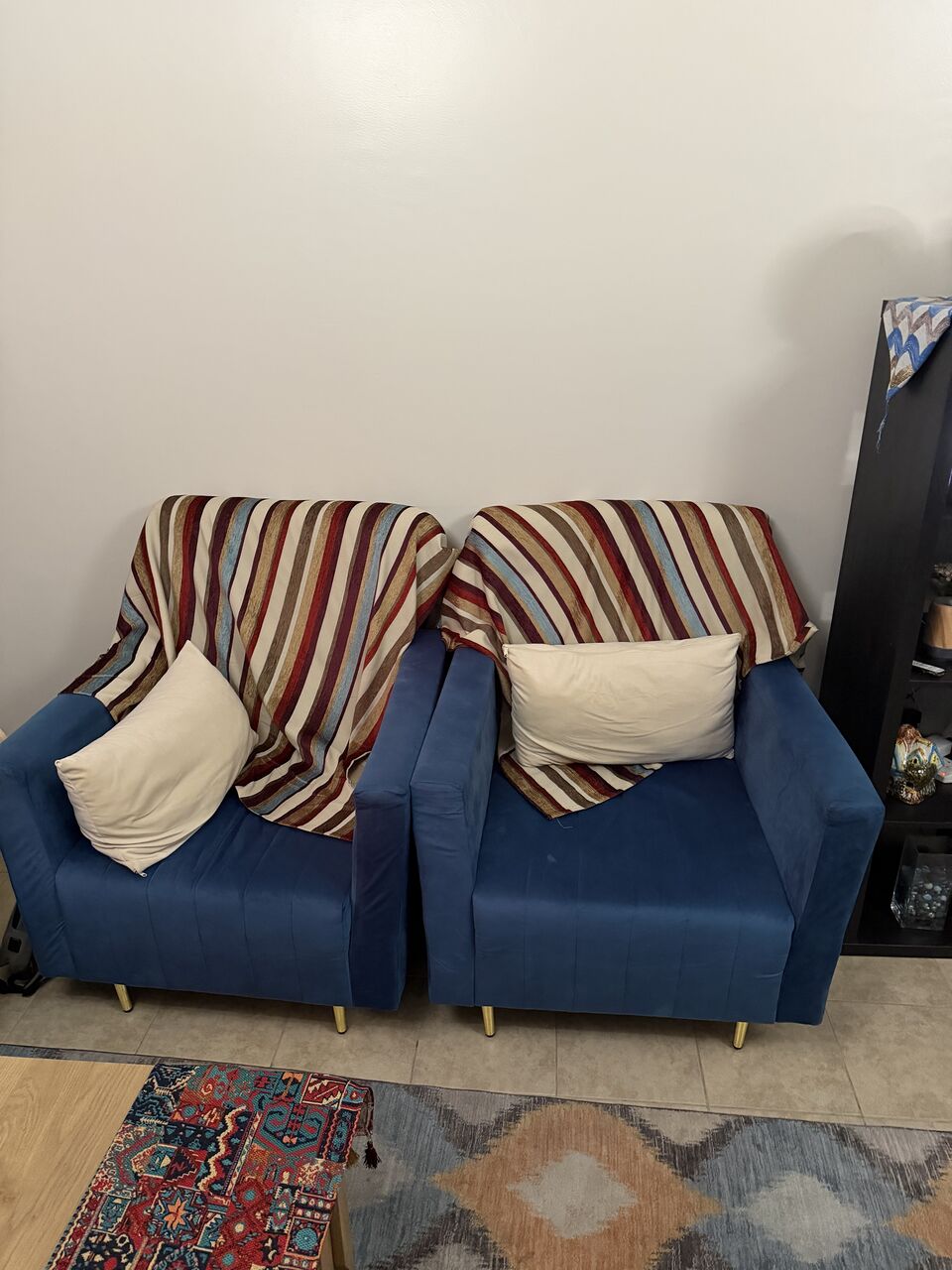Al Adama, Furniture, SAR 2000,  Sofa Cum Bed , Single Sofa , And Traditional Curved Glass Curio Cabinet