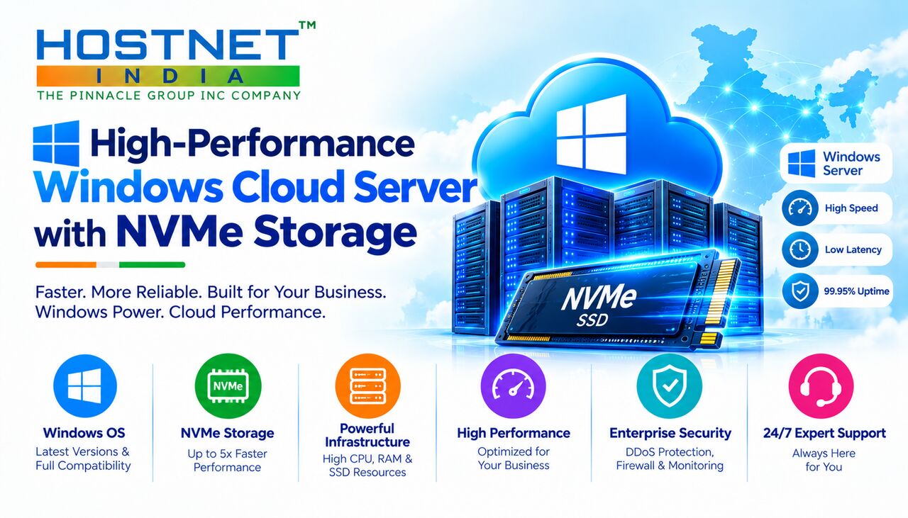 Jaipur, Computer, High-Performance Windows Cloud Server With NVMe Storage