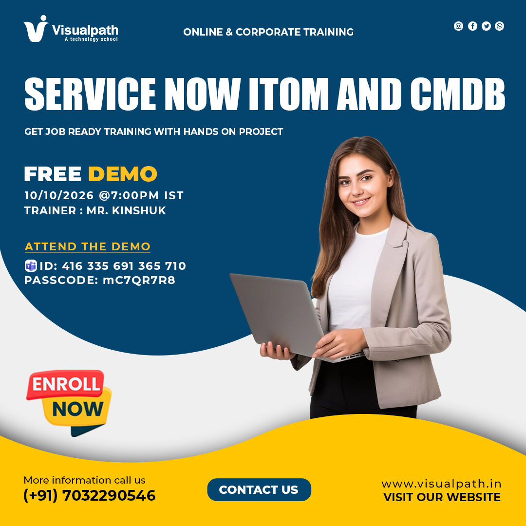 Hyderabad, Education, ServiceNow ITOM & CMDB Online Free Live Demo
