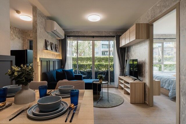 Bangkok, Villas, THB 22000,  45 Sq. Meter,  เอลลิโอ เดลเเรย์  สุขุมวิท64 45ตรม. 2ห้องน