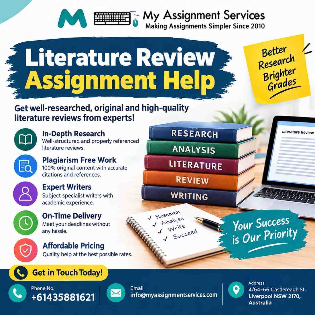 Brisbane, Education, Get Reliable Literature Review Assignment Help For Students