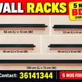 BHD 5,  5 Black Wall Racks For Sale &ndash; Different Sizes &ndash; All 5 For BD 5