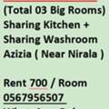 SAR 700/month,  BIG ROOMS FOR RENT