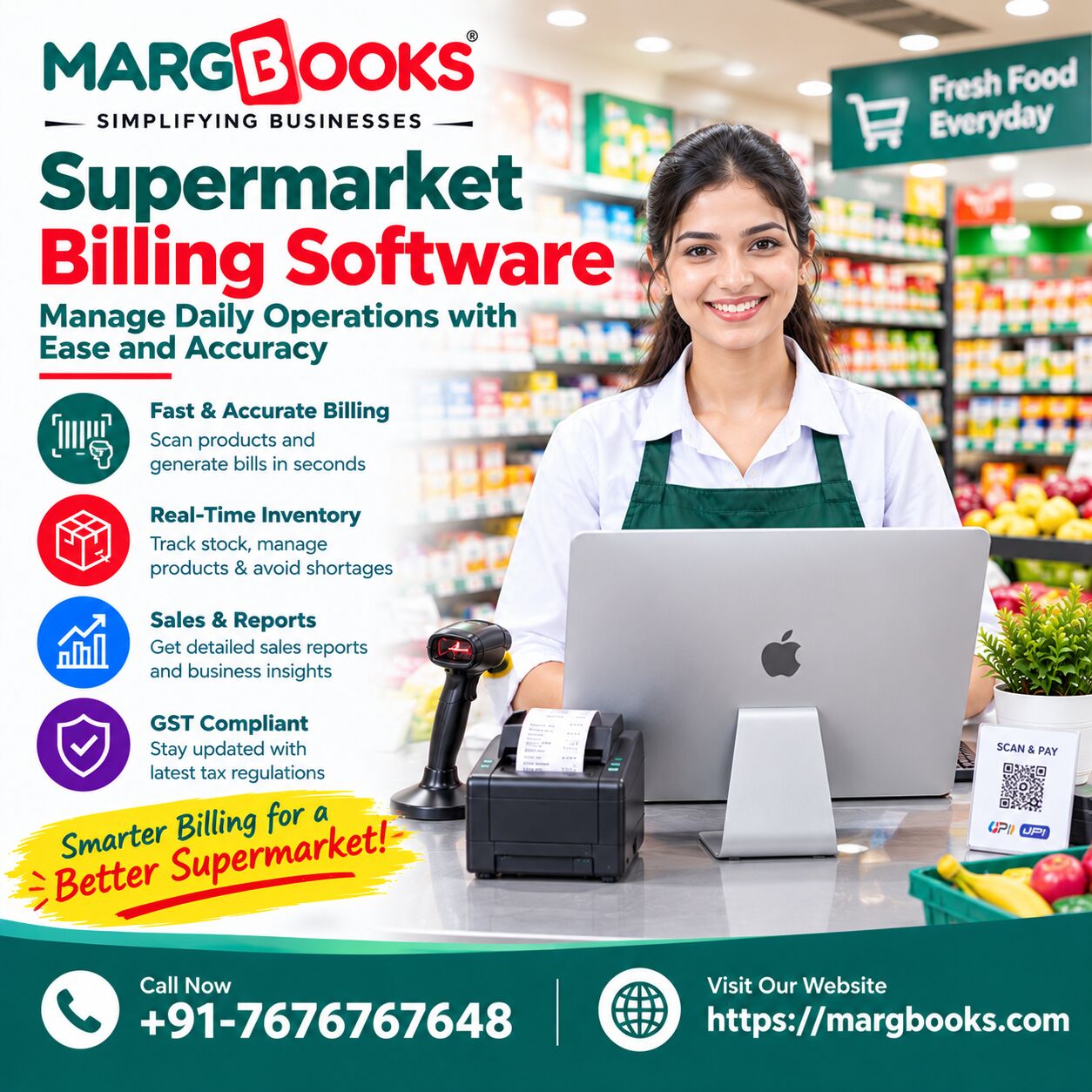 Noida, Accounting, Supermarket Billing Software For Sales & Inventory | MargBooks