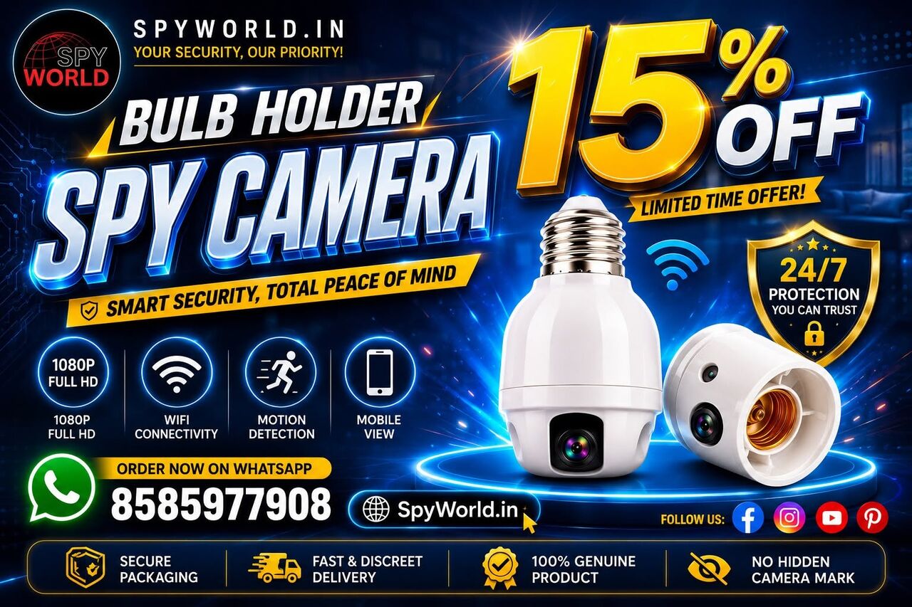 New Delhi, Electronics, INR 2999,  Bulb Holder Spy Camera With WiFi In Patel Nagar Near Shadipur Metro Station, New Delhi | S