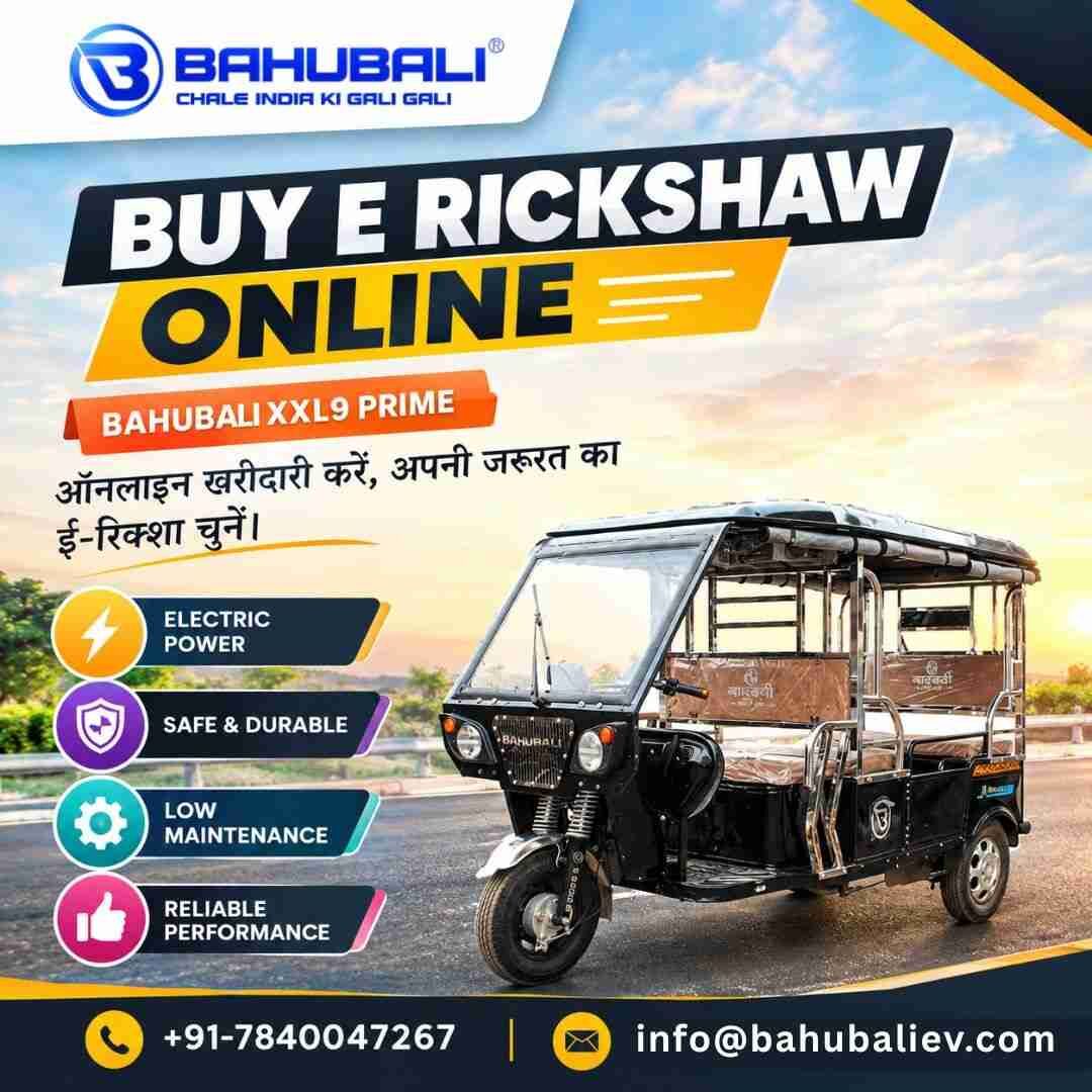 New Delhi, Vehicles, Cars & Trucks , INR 1,  BAHUBALI XXL9 PRIME,  2026,  Manual,  41 KM,  Buy E Rickshaw Online