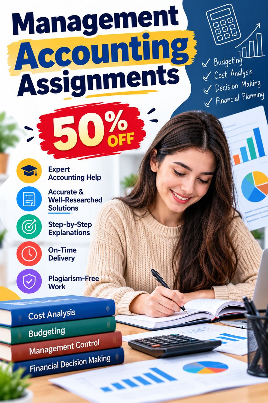 Melbourne, Education, Get 50% Off On Management Accounting Assignments