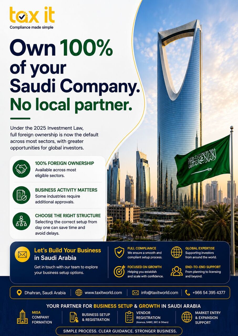 Jubail Industrial City, Business, 🇸🇦 Own 100% Of Your Saudi Company No Local Partner Required