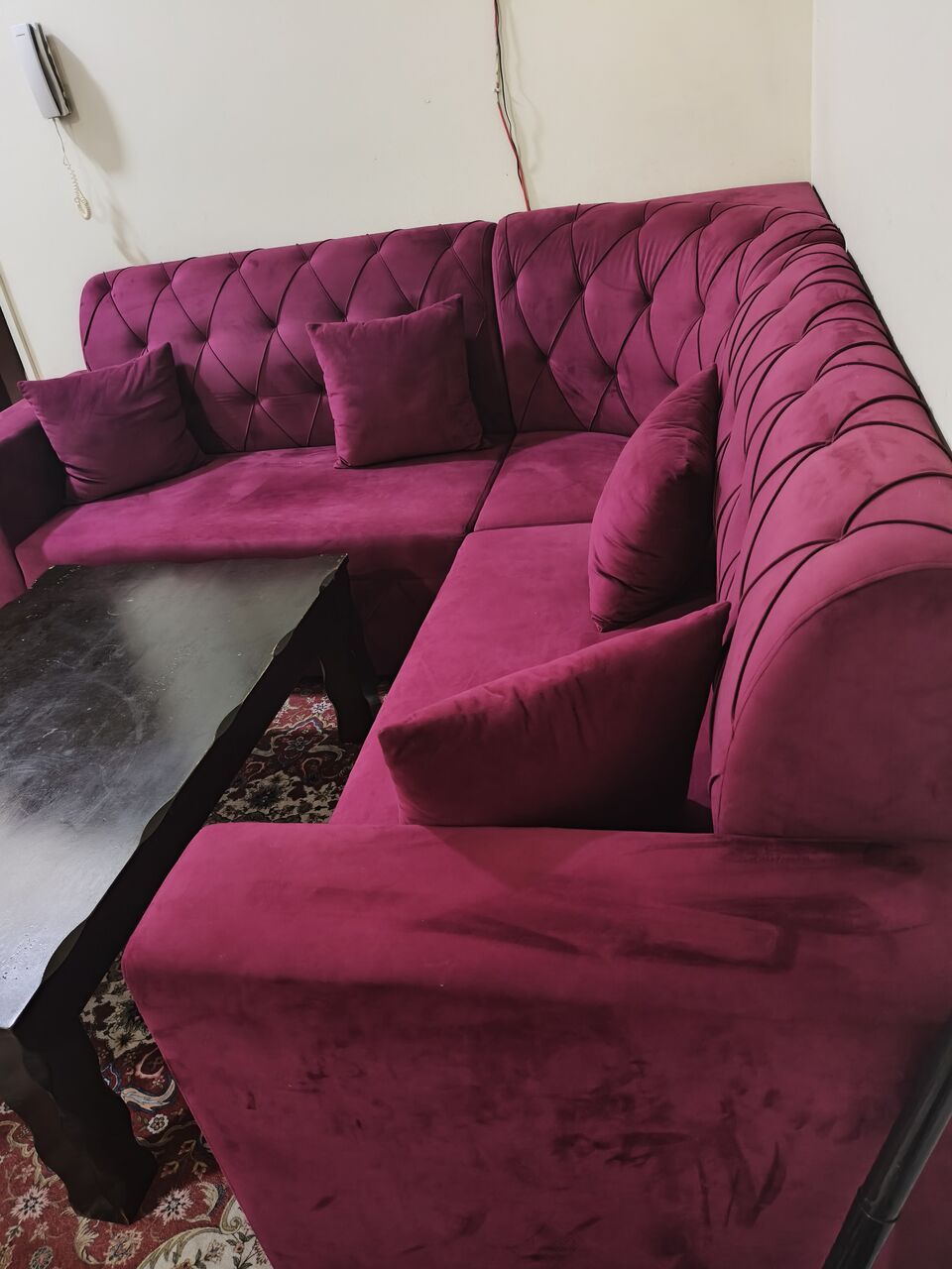Manama, Furniture, BHD 100,  7 Seater Sofa For Sale With Rug  Price Is Negotiable... Excellent Condition