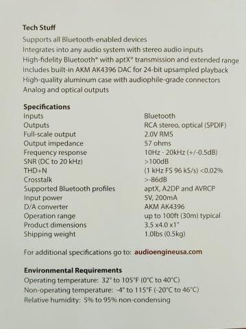 Al Jubail Al Balad, Electronics, SAR 300,  Bluetooth Music Receiver Audioengine Model B1