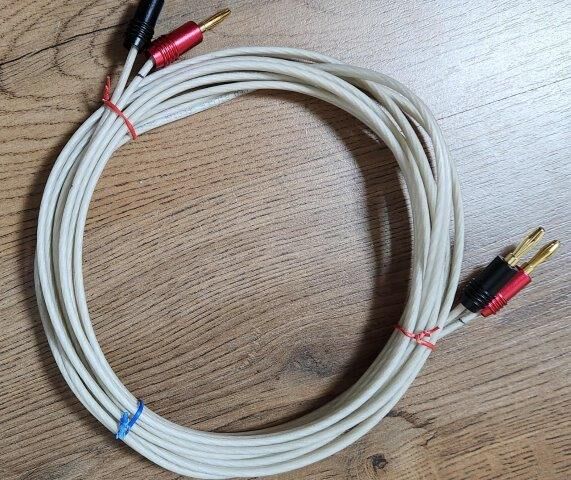Al Jubail Al Balad, Electronics, SAR 325,  Speaker Cables With Banana Plugs For Front LR Speakers Make QED