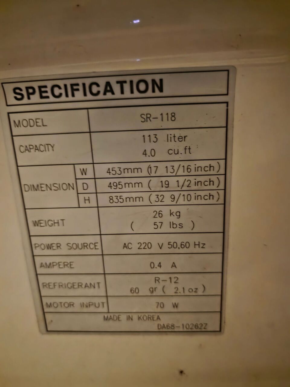 Jeddah, Household Items, SAR 450,  Small Refrigerator