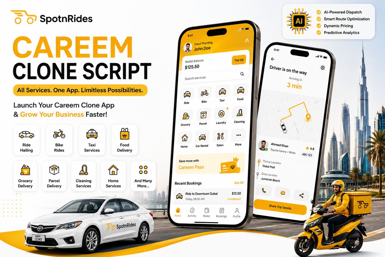 Dubai, Businesses For Sale, Build A Scalable Ride-Hailing Business With A Careem Clone In UAE