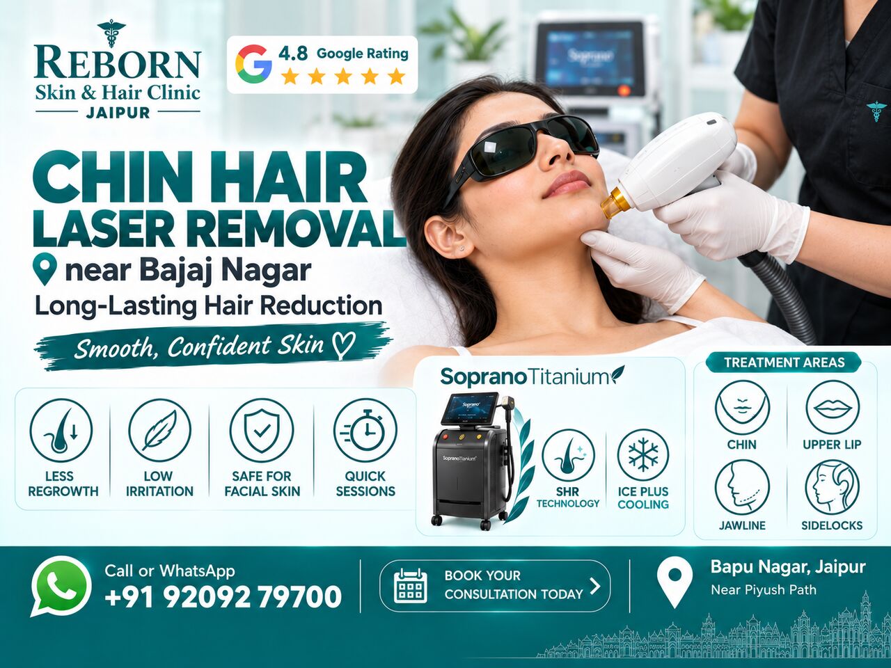 Jaipur, Health & Beauty Items, INR 2000,  Chin Hair Laser Removal Near Bajaj Nagar Jaipur For Long-Lasting Hair Reduction