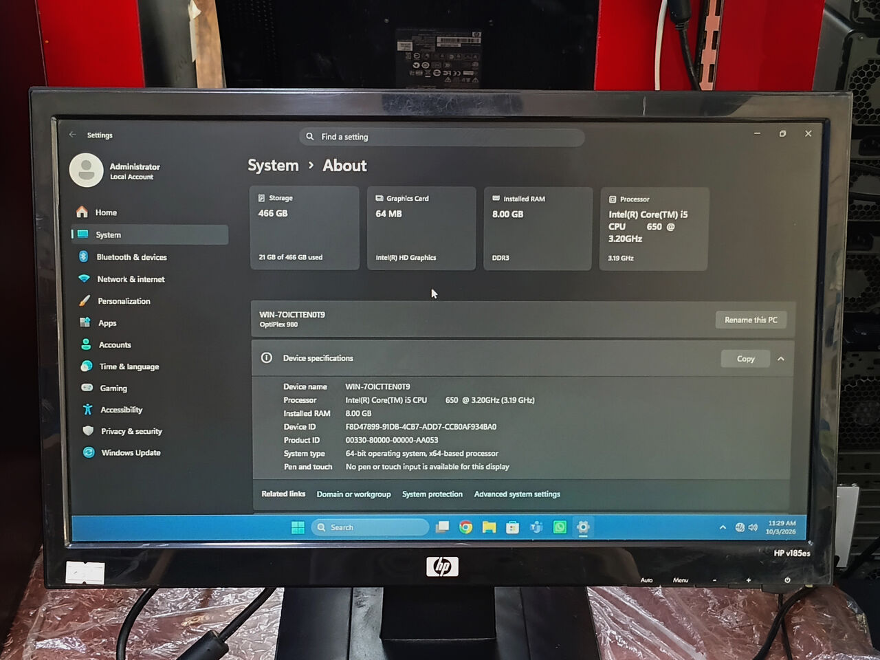 Riffa, Computers, BHD 37,  DELL Core I5 Desktop Computer Set | 8GB RAM, 500GB HDD, 19" HD Monitor (BD 37)