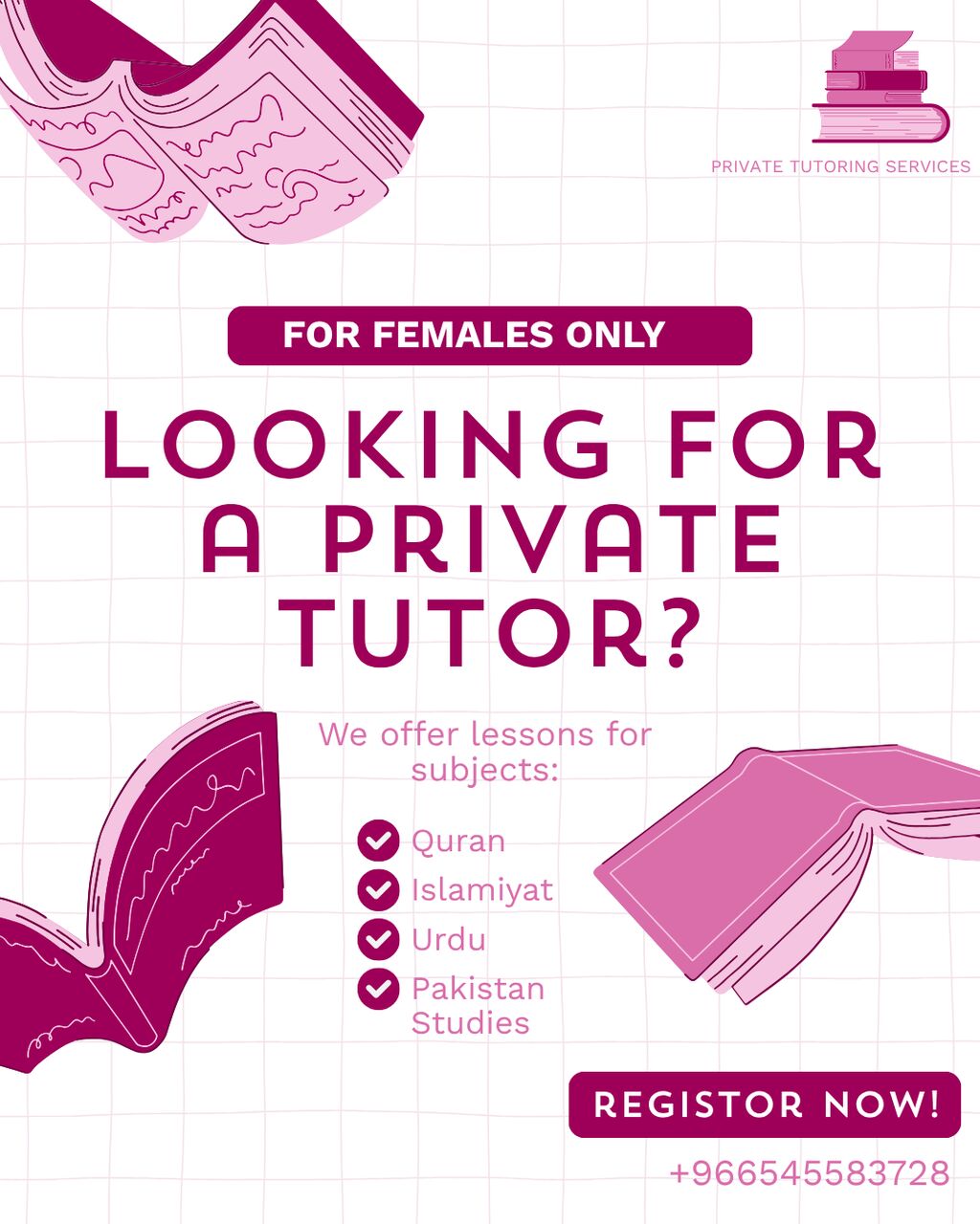 Islamabad, Lessons Offered, Female Private Tutor &ndash; Quran, Islamic Studies, Urdu & Pakistan Studies