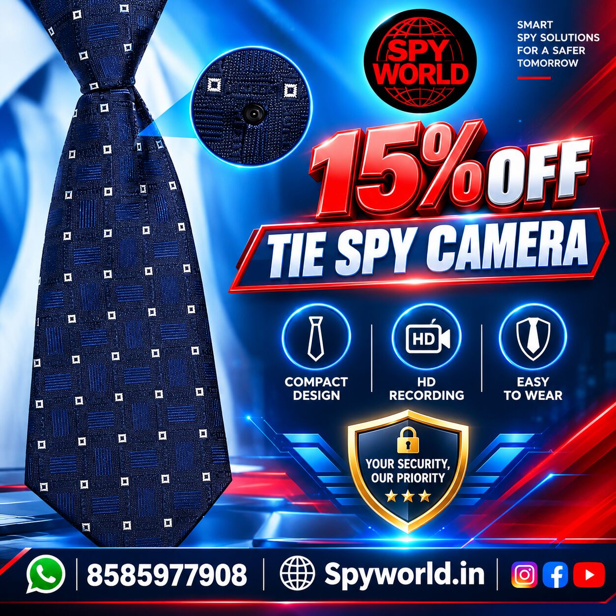 New Delhi, Electronics, INR 4500,  Tie Spy Camera Dealer In Mumbai &ndash; Buy Now &ndash; Best Offers 2026