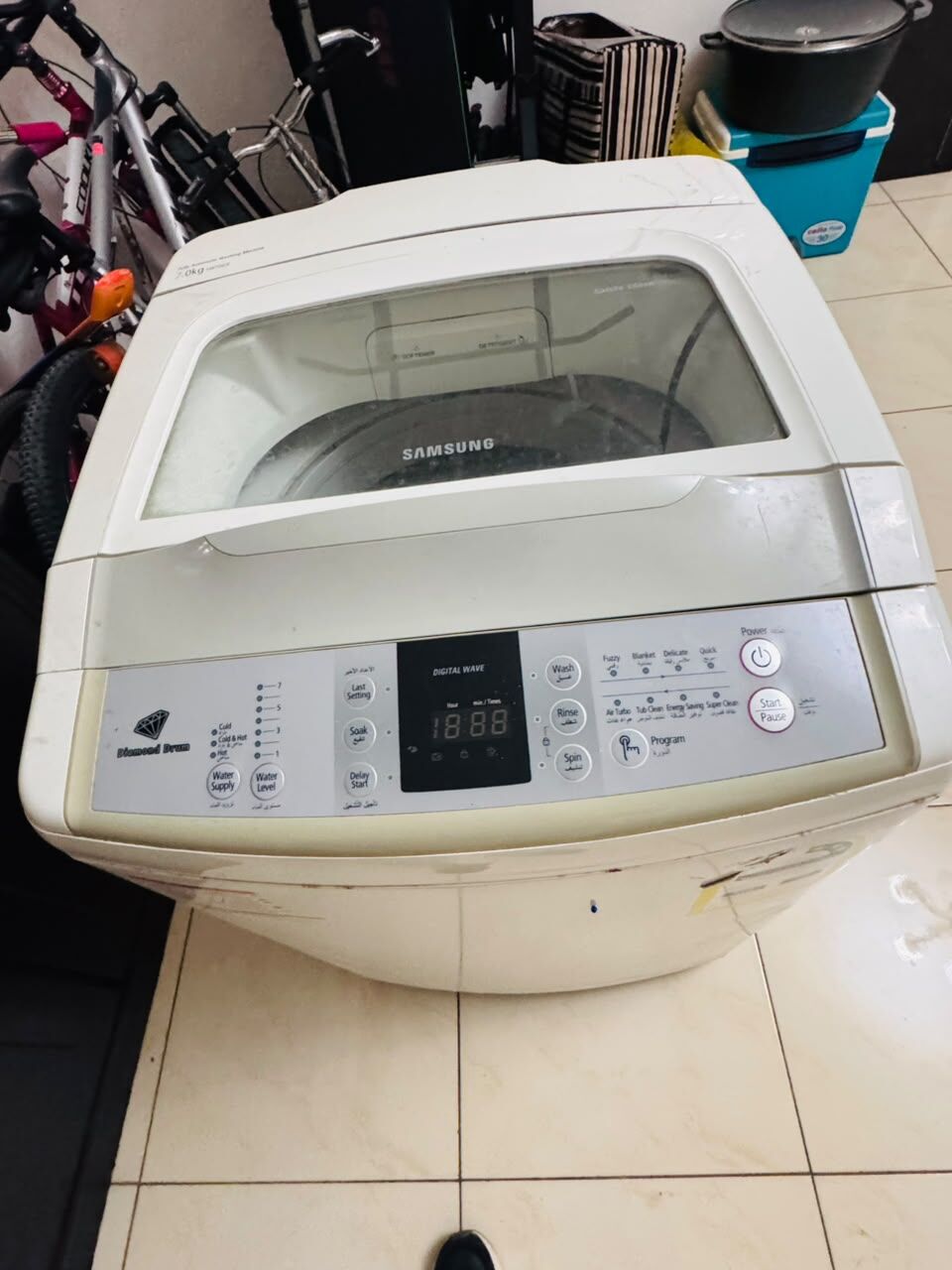 Al Malaz, Clothing & Accessories, SAR 1,  Samsung Washing Machine Automatic 7KG & FITNESS ITEMS FOR SALE &ndash; GOOD WORKING CONDITION