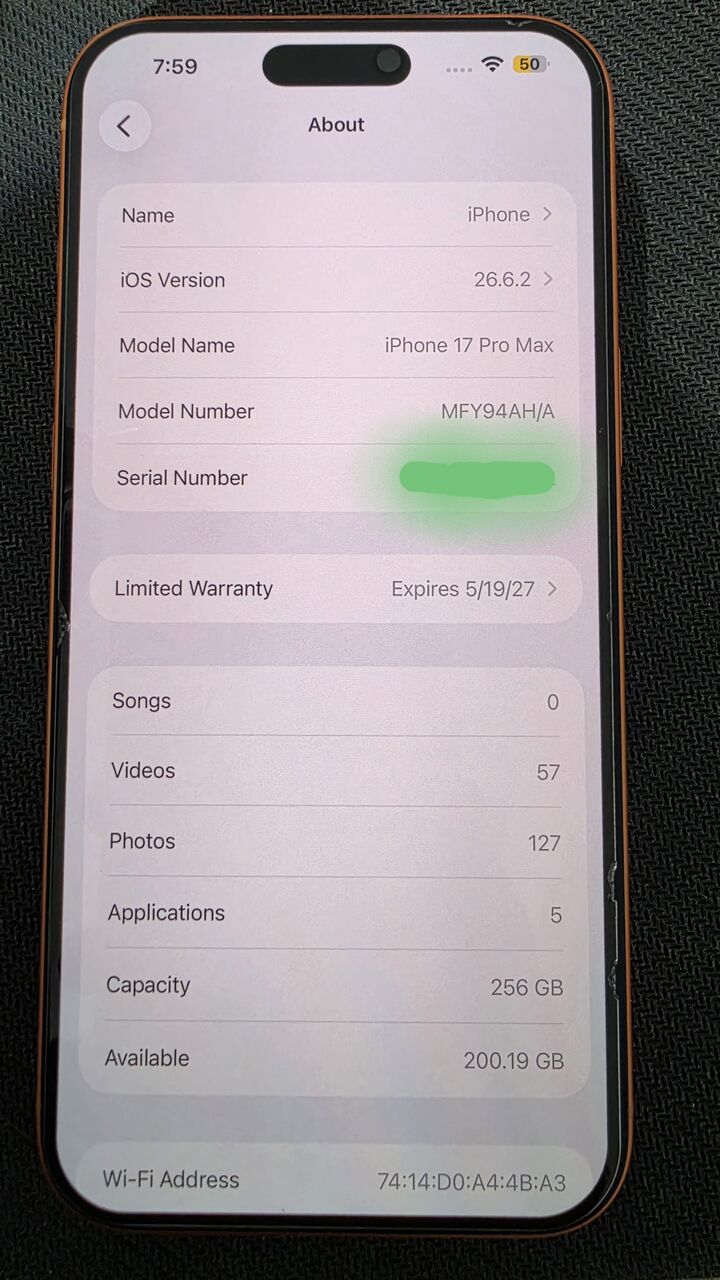 Al Malaz, Mobile Phones, SAR 4400,  Iphone 17 Pro Max