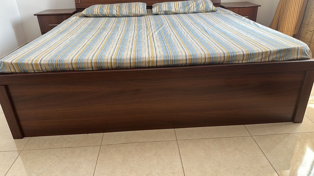 Jeddah, Furniture, SAR 600,  Queen Size Bed (without Mattress) With Side Tables