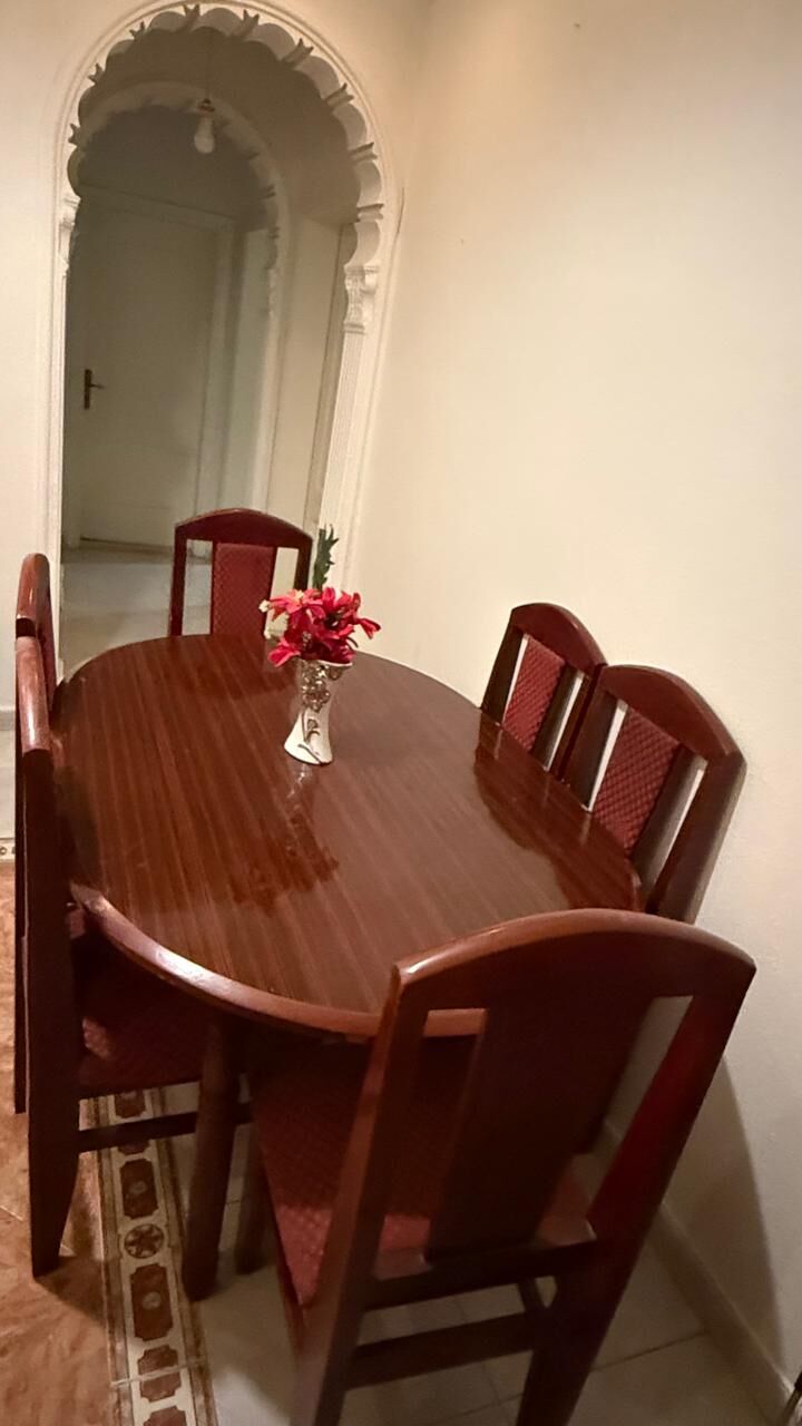 Jeddah, Furniture, SAR 600,  6-seater Dining Table Set For Sale. Price Is 600 SR Negotiable