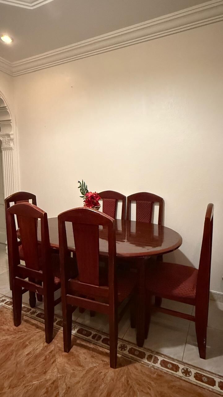 Jeddah, Furniture, SAR 600,  6-seater Dining Table Set For Sale. Price Is 600 SR Negotiable