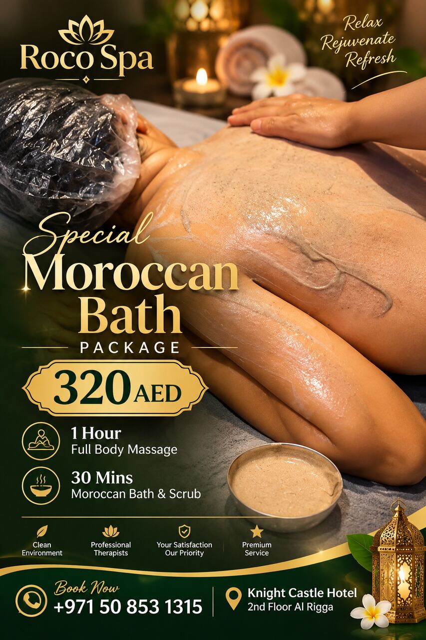 Al Rigga, Health, Don&rsquo;t Miss Our Special Moroccan Bath Offer!