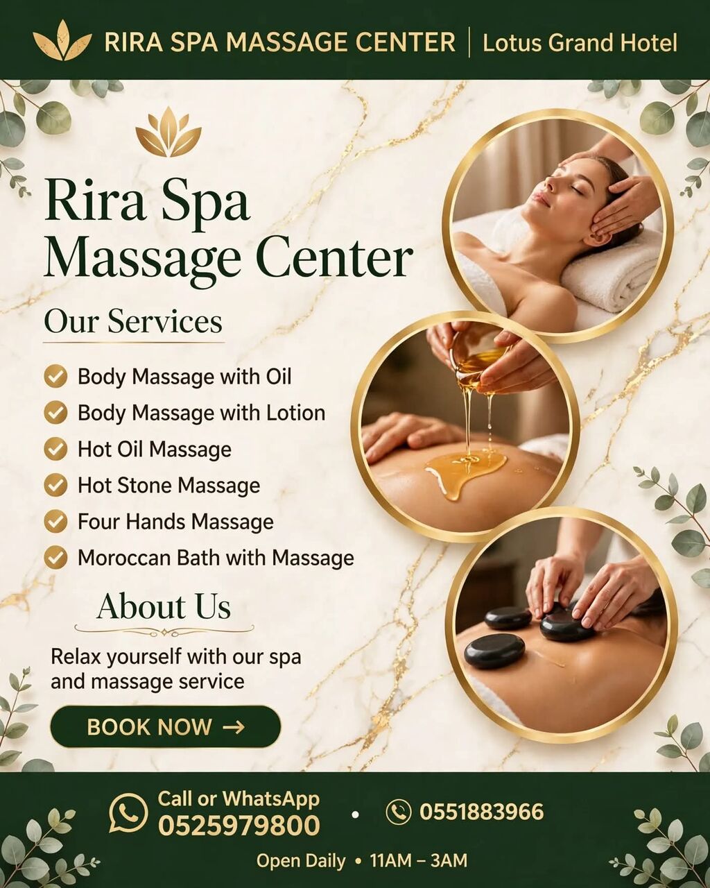 Deira, Health & Beauty Items, AED 130,  Best Massage Center In Alrigga Dubai RIRA SPA