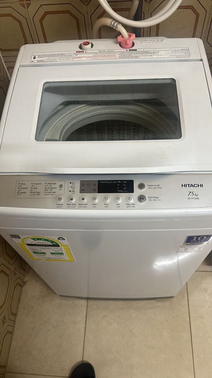 Jeddah, Appliances, SAR 700,  Hitachi 7.5 Kg Fully Automatic Washing Machine