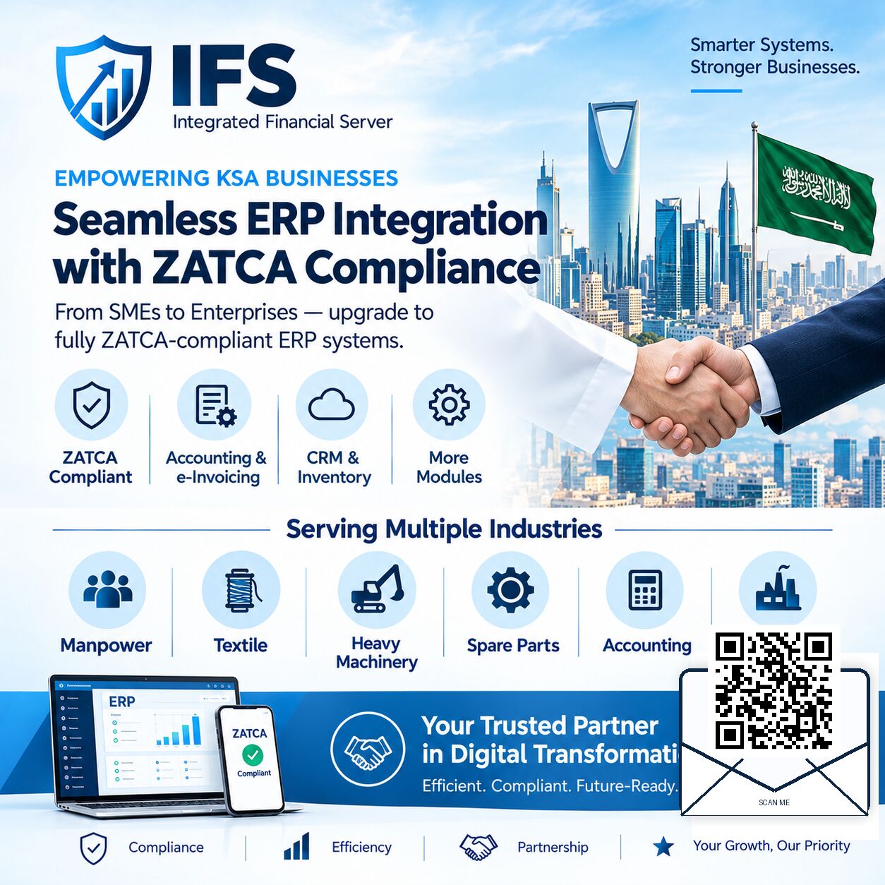 Riyadh, Software, SAR 1,  ZATCA-Compliant ERP System With 13 Modules For KSA Businesses