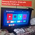 BHD 10,  Samsung 32 Inch Tv 10 Bd With Android Box 15 Bd Msg 3670 8372 Wts Ap No Call