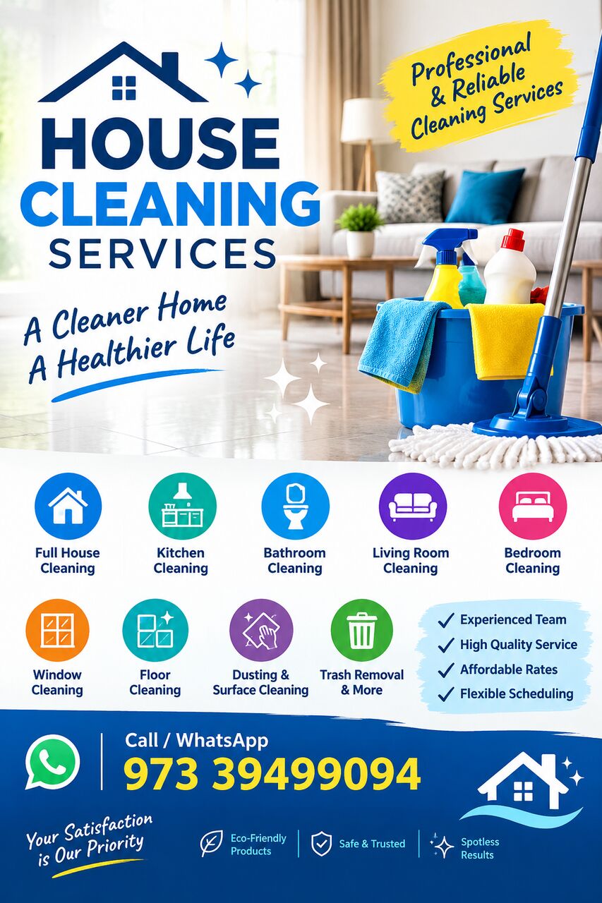 Muharraq, Cleaning, House Cleaning Service