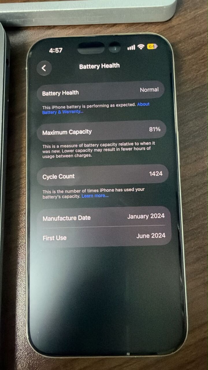 Dammam, Mobile Phones, SAR 2,  IPhone 15 Pro 256GB - White Titanium | Immaculate Condition (81% Battery)