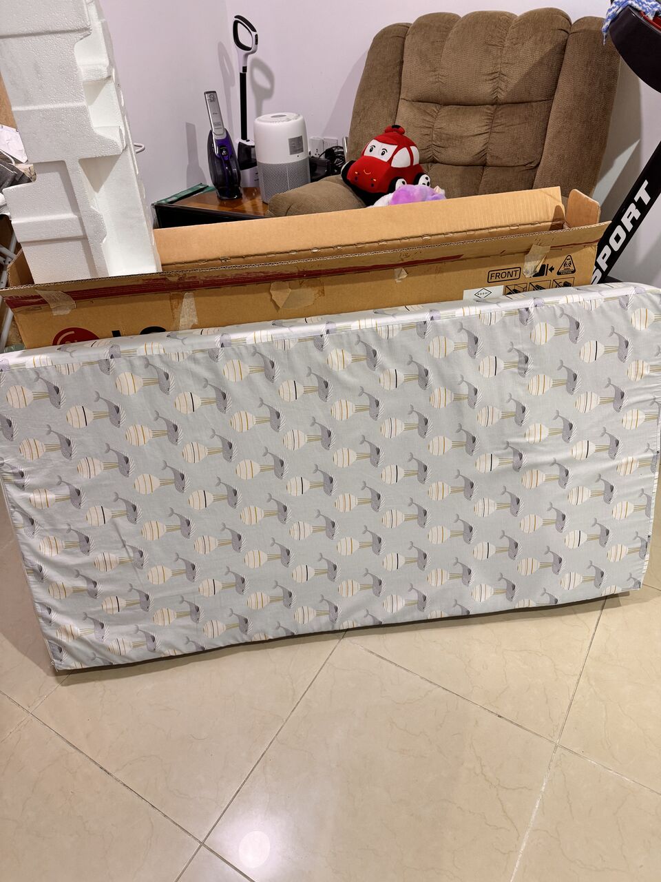 Khobar, Furniture, SAR 450,  Foldable Bed, Mattress, And Sturdy Chair For Sale