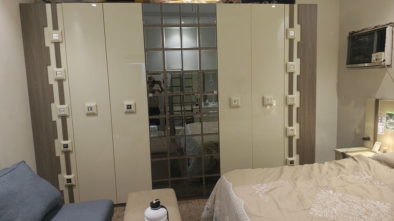Jeddah, Furniture, SAR 2500,  Modern Turkish Hydraulic Bedroom Set Featuring Built-in Accent Lighting And An Integrated