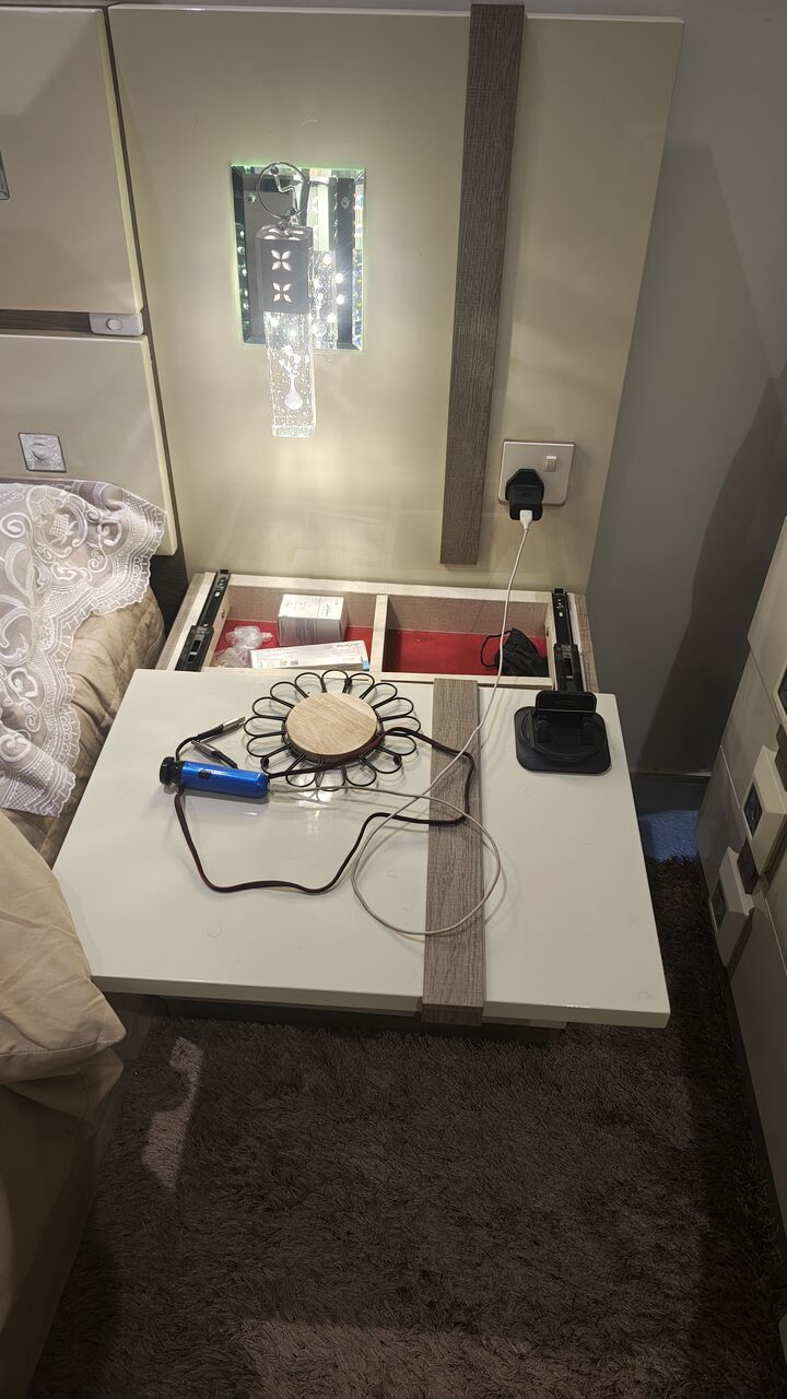 Jeddah, Furniture, SAR 2500,  Modern Turkish Hydraulic Bedroom Set Featuring Built-in Accent Lighting And An Integrated