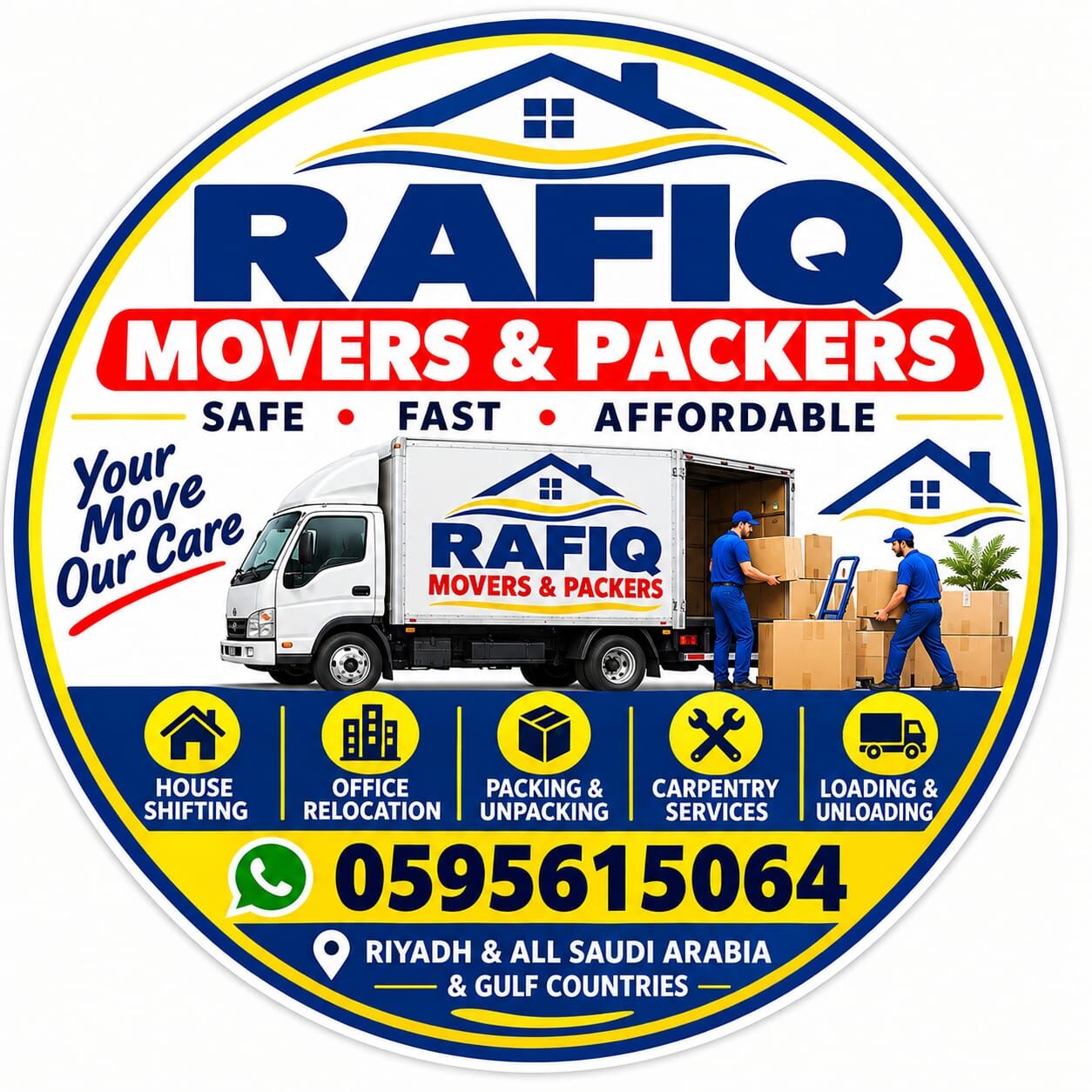 Khobar, Labor/Moving, RAFIQ MOVERS, PACKERS & CLEANING Pest Control, House Shifting, Office Relocation Serving